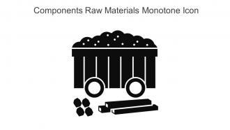Components Raw Materials Monotone Icon In Powerpoint Pptx Png And Editable Eps Format