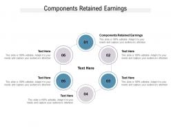 Components retained earnings ppt powerpoint presentation show example cpb