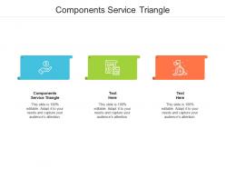 Components service triangle ppt powerpoint presentation slides information cpb