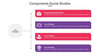 Components Social Studies Ppt Powerpoint Presentation Icon Professional Cpb