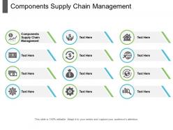 Components supply chain management ppt powerpoint presentation outline format cpb