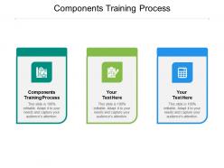 Components training process ppt powerpoint presentation slides design inspiration cpb