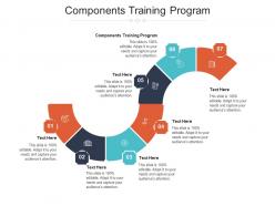 Components training program ppt powerpoint presentation model show cpb