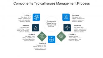 Components typical issues management process ppt powerpoint gallery icons cpb