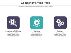 Components web page ppt powerpoint presentation slides visuals cpb