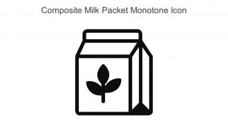 Composite Milk Packet Monotone Icon In Powerpoint Pptx Png And Editable Eps Format
