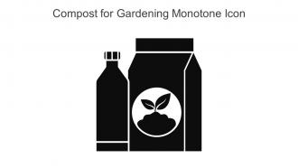 Compost For Gardening Monotone Icon In Powerpoint Pptx Png And Editable Eps Format