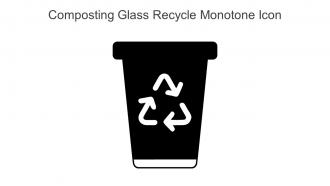 Composting Glass Recycle Monotone Icon In Powerpoint Pptx Png And Editable Eps Format