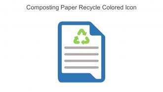 Composting Paper Recycle Colored Icon In Powerpoint Pptx Png And Editable Eps Format