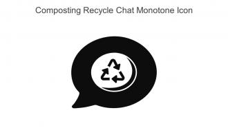 Composting Recycle Chat Monotone Icon In Powerpoint Pptx Png And Editable Eps Format