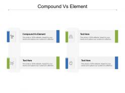 Compound vs element ppt powerpoint presentation gallery brochure cpb