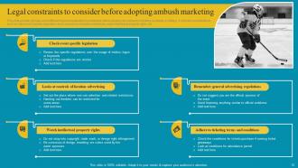 Comprehensive Ambush Marketing Publicity Stunts Powerpoint Presentation Slides MKT CD V Good Engaging