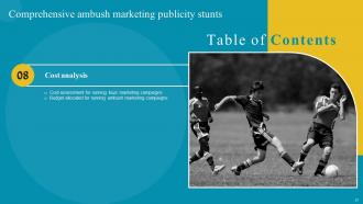 Comprehensive Ambush Marketing Publicity Stunts Powerpoint Presentation Slides MKT CD V Downloadable Engaging