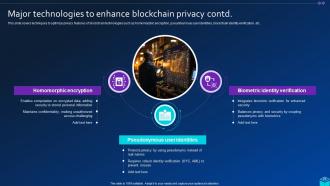 Comprehensive Approach To Privacy In Blockchain BCT CD Impactful Analytical