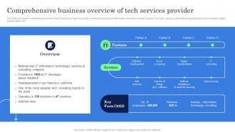 Comprehensive Business Overview Of Tech Services Provider Complete Guide Of Key Account Strategy SS V