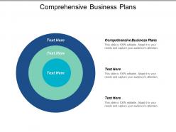 Comprehensive Business Plans Ppt Powerpoint Presentation Ideas Diagrams Cpb