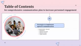 Comprehensive Communication Plan To Increase Personnel Engagement Powerpoint Presentation Slides