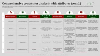 Comprehensive Competitor Analysis With Computer Software Business Plan BP SS
