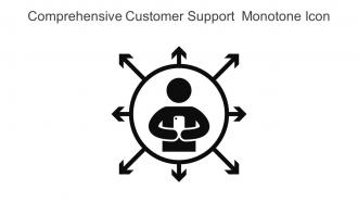 Comprehensive Customer Support Monotone Icon In Powerpoint Pptx Png And Editable Eps Format