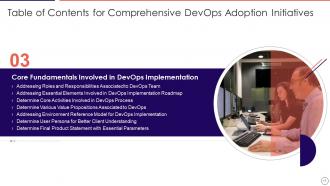 Comprehensive devops adoption initiatives it powerpoint presentation slides