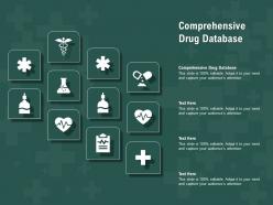 Comprehensive drug database ppt powerpoint presentation infographic template format