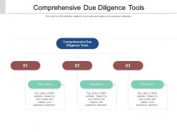 Comprehensive due diligence tools ppt powerpoint presentation summary maker cpb