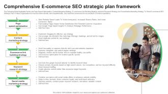 Comprehensive E Commerce SEO Strategic Plan Framework