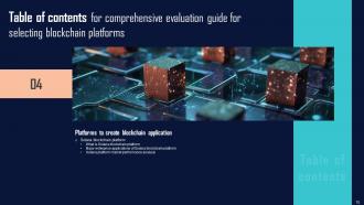 Comprehensive Evaluation Guide For Selecting Blockchain Platforms BCT CD Idea Customizable