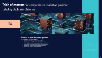 Comprehensive Evaluation Guide For Selecting Blockchain Platforms BCT CD Best Customizable