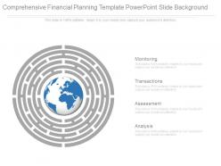 Comprehensive financial planning template powerpoint slide background