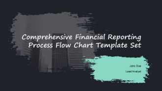 Comprehensive Financial Reporting Process Flow Chart Template Set PPT H
