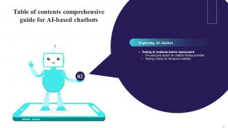 Comprehensive Guide For AI Based Chatbots Powerpoint Presentation Slides AI CD V Content Ready Compatible