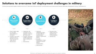 Comprehensive Guide For Applications Of IoT In Defense And Military Powerpoint Presentation Slides IoT CD Good Colorful