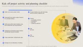 Comprehensive Guide For Developing Project Kick Off Project Activity And Planning Checklist