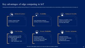Comprehensive Guide For Iot Edge Computing And Its Use Case In Industries Powerpoint Presentation Slides IoT CD Adaptable Colorful