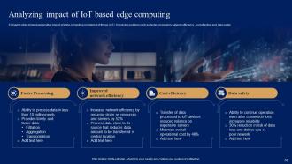 Comprehensive Guide For Iot Edge Computing And Its Use Case In Industries Powerpoint Presentation Slides IoT CD Images Interactive