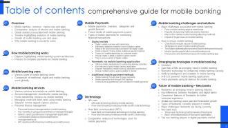 Comprehensive Guide For Mobile Banking Powerpoint Presentation Slides Fin CD V Captivating Images