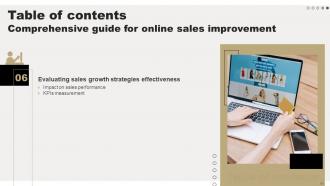Comprehensive Guide For Online Sales Improvement Powerpoint Presentation Slides Professionally Best