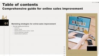 Comprehensive Guide For Online Sales Improvement Table Of Contents
