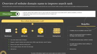 Comprehensive Guide For Successful Overview Of Website Domain Name To Improve Search Rank