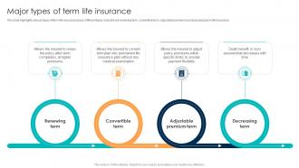Comprehensive Guide For Understanding Major Types Of Term Life Insurance Fin SS