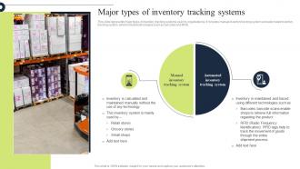 Comprehensive Guide Major Types Of Inventory Tracking Systems Strategy SS V