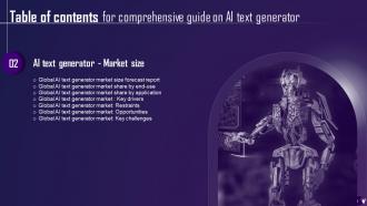 Comprehensive Guide On AI Text Generator Powerpoint Presentation Slides AI CD Good Unique