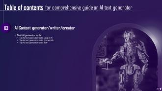 Comprehensive Guide On AI Text Generator Powerpoint Presentation Slides AI CD Multipurpose Unique
