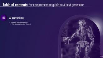 Comprehensive Guide On AI Text Generator Powerpoint Presentation Slides AI CD Impactful Content Ready