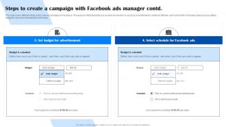 Comprehensive Guide To Facebook Steps To Create A Campaign With Facebook Ads Manager MKT SS Attractive Idea