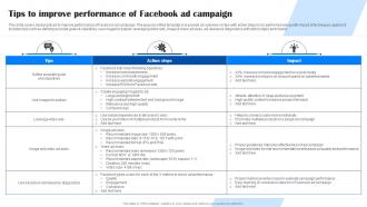 Comprehensive Guide To Facebook Tips To Improve Performance Of Facebook MKT SS
