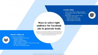 Comprehensive Guide To Facebook Ways To Select Right Audience For Facebook Ads MKT SS