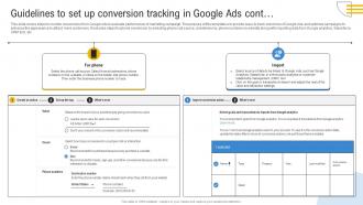 Comprehensive Guide To Google Guidelines To Set Up Conversion Tracking In Google Ads MKT SS V Impactful Customizable
