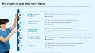 Comprehensive Guide To Mixed Best Practices To Boost Mixed Reality Adoption TC SS